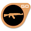 Bronze Kalashnikov AK-47