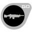 Silver M249 PARA Light Machine Gun