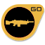 Gold M249 PARA Light Machine Gun